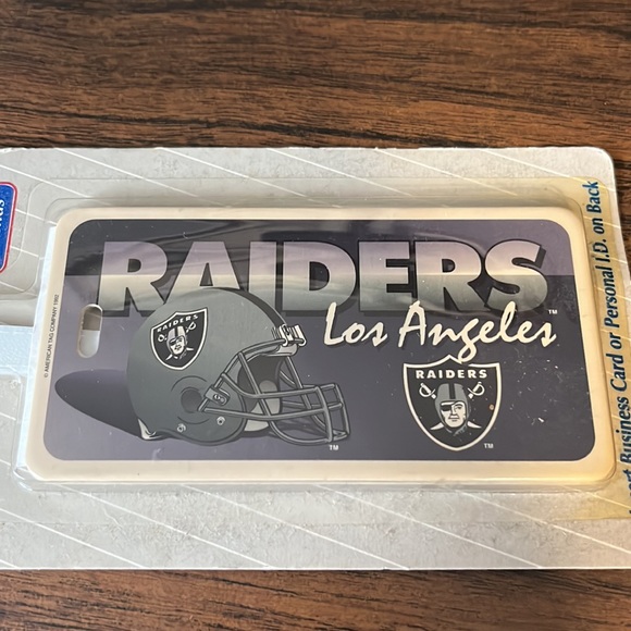 UNOPENED: 1992 Los Angeles Raiders Team NFL Identification Tag - Picture 2 of 5